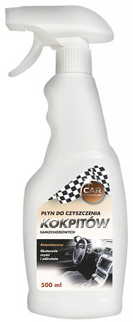 CAR PREMIUM Płyn do czyszczenia kokpitów samochodowych 500 ml w butelce z rozpylaczem.
