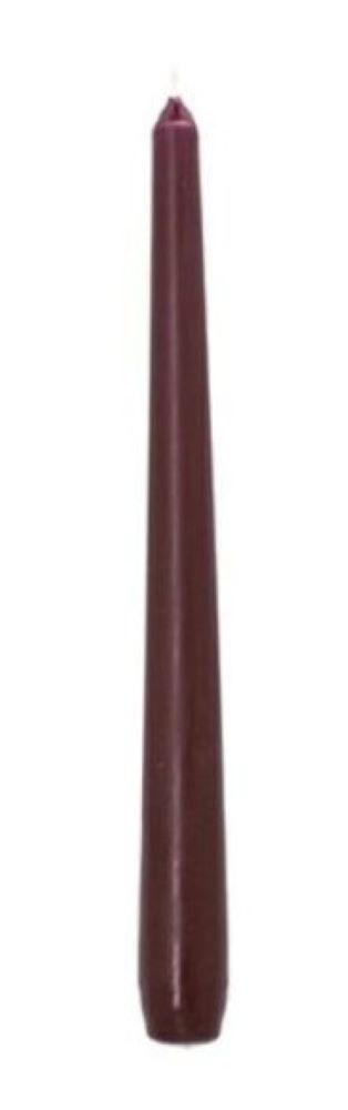 Świeca stożkowa jagodowa wysokość 25cm średnica 2,2cm, 1 sztuka