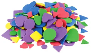 Naklejki z pianki FIGURY 200sztPVC14