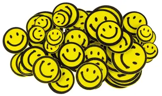 Naklejki z pianki UŚMIECHY 54sztPVC11