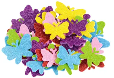 Naklejki z pianki MOTYLE 44sztPVC12