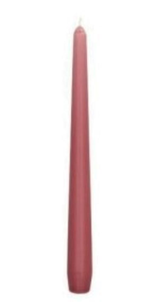 Świeca stożkowa ciemny róż fi 2,2 cm wysokość 25 cm