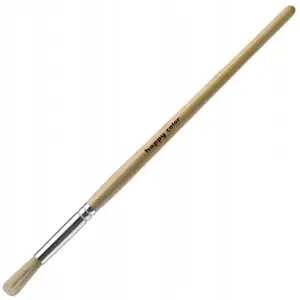 Pędzel Szkolny Natural 1szt Okrągły nr 4 Happy Color