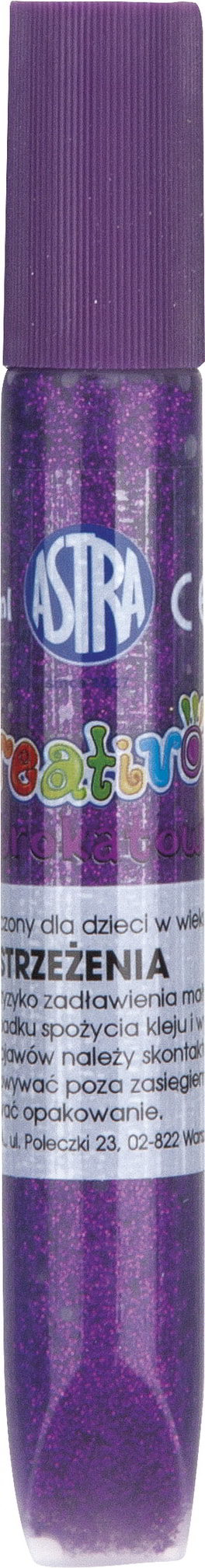 Klej brokatowy sprawdza się przy ozdabianiu rysunków, malowideł oraz ozdobnego pisania. Opakowanie zawiera 10,5ml.