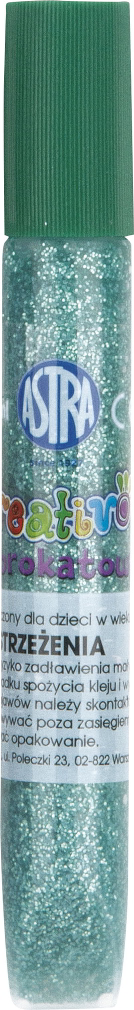 Klej brokatowy sprawdza się przy ozdabianiu rysunków, malowideł oraz ozdobnego pisania. Opakowanie zawiera 10,5ml.