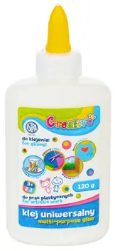 Przezroczysty, supermocny klej uniwersalny posiada końcówkę z wygodnym aplikatorem. Po wyschnięciu tworzy elastyczną i przezroczystą warstwę.

