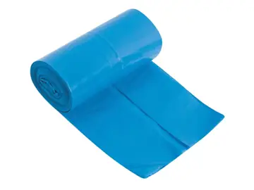 Worki na śmieci LD 120L 70/110  10szt NIEBIESKIE grubość folii 25 mikronów długa rolka