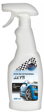 CAR PREMIUM płyn do mycia szyb 500 ml w białej butelce z rozpylaczem