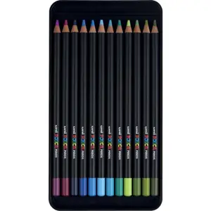 Kredki ołówkowe POSCA 36szt w czarnym pudełku