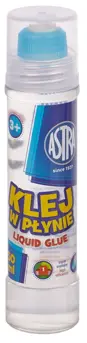 Bezbarwny klej w płynie z wygodnym gumowym aplikatorem. Zmywalny wodą.

