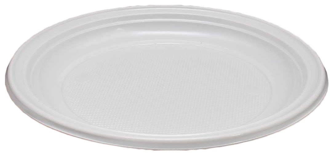 Talerz plastikowy 22cm BIAŁY PP 100szt Talerz plastikowy 22cm biały PP, opakowanie 100 sztuk