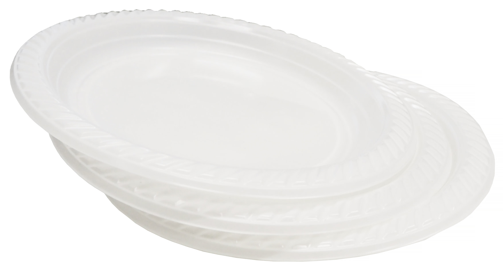 Talerz plastikowy 22cm BIAŁY PP 100szt Talerz plastikowy 22cm biały PP, pojedyncza sztuka z opakowania 100 szt.
