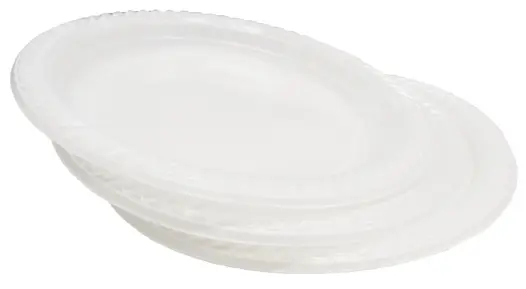 Talerz plastikowy 22cm BIAŁY PP 100szt Talerz plastikowy 22cm biały PP, sztuka z opakowania hurtowego 100 szt.