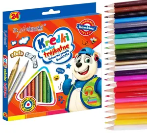 Kredki Ołówkowe trójkatne 18 kol. JUMBOBambino