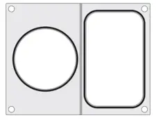 *Wymienna matryca do zgrzewarki Hendi 976722
   *Wykonana z polerowanego aluminium
   *Czarna silikonowa uszczelka
   *Długość: 178mm
   *Szerokość: 113mm
   *Średnica pojemnika okrągłego: 115mm
