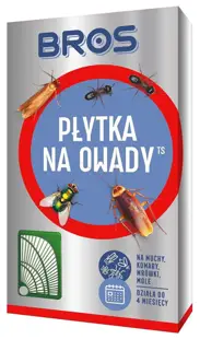 Środek na komary, muchy, mrówki, meszki, mole odzieżowe oraz karaluchy w postaci płytki z substancją owadobójczą. Parujące substancje efektywnie zwalczają owady biegające oraz latające, zabezpieczając teren do 30m2. Płytka działa przez 120 dni. Produkt...