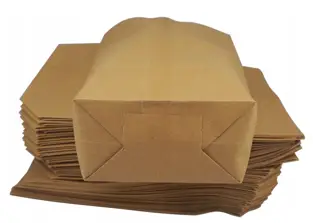 Torebki papierowe 0,25 KG "3"  10kg Szare Makulatura bez Atestu