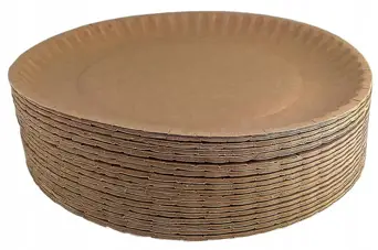 Talerz papierowy 22cm 100szt KRAFT