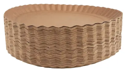 Talerz papierowy kraft 22cm, stos 100 sztuk
