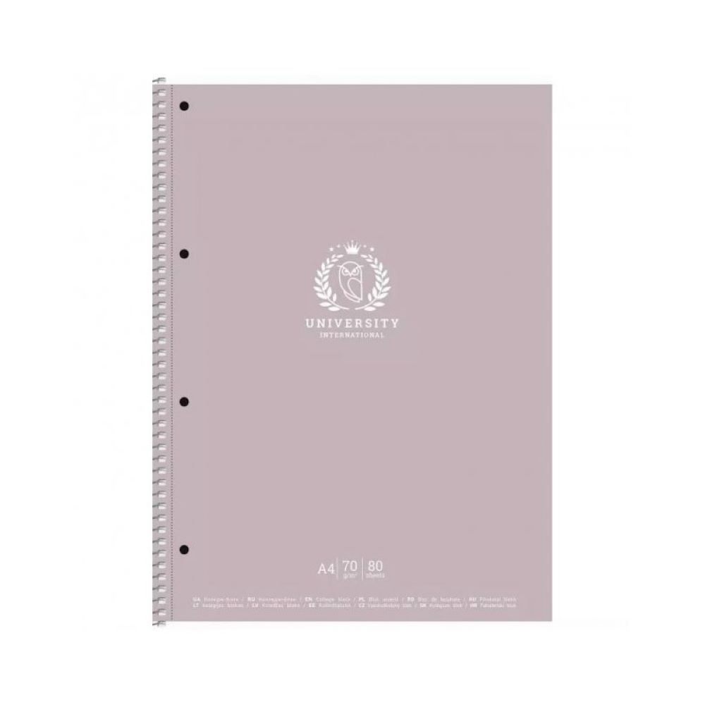 Kołozeszyt A4 80K Krata Krem pap.ASTRAASTRA