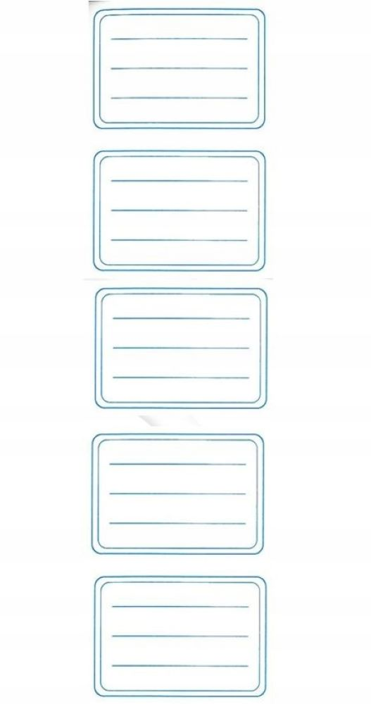 Naklejka na zeszyt 1 pasek 5szt SDM