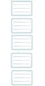 Naklejka na zeszyt 1 pasek 5szt SDM