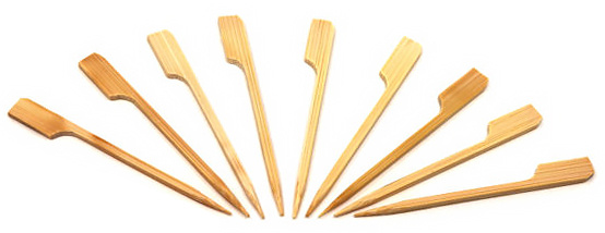 Patyczki wykonane w 100% naturalnego i biodegradowalnego bambusa. Wyjątkowy i unikalny sposób prezentowania przekąsek oraz przystawek.  Dopuszczalne do kontaktu z żywnością.

     *Długość: 9 cm
     *Opakowanie: 100 szt