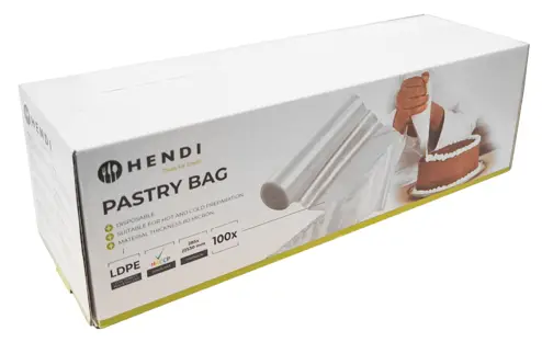 Rękaw CUKIERNICZY foliowy 100szt do wyciskania kremu 53x28,5cm do szprycowania *Worki do szprycowania antypoślizgowe
*Kolor niebieski
*Jednorazowe worki biodegradowalne,
*Odpowiednie do ciepłej i zimnej masy,
*Zgodne ze standardami HACCP,
*Grubość folii: 80 mikronów,
*Opakowanie - rolka 100 szt.
*Wielk...