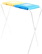 Uniwersaly stojak do worków na śmieci, wykonany z bardzo dobrej jakości plastiku. Stojak posiada bardzo praktyczną plastikową ramkę utrzymującą worek.

   *Całkowita wysokość wynosi: 87 cm.
   *Worki na śmieci o pojemności 120L
   *2 komory: żółty ...