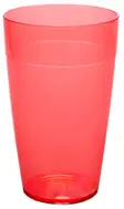 PC Szklanka ECO Czerwona 330ml śred. 7cm wys. 11,8cm Szklanka ECO z poliwęglanu 330ml czerwona, gładkie ścianki, średnica 7cm wysokość 11,8cm.