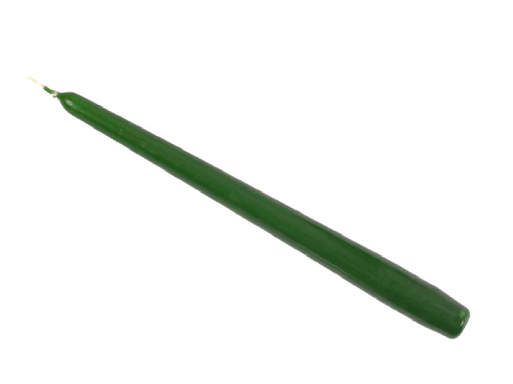 Świeca stożkowa jadelitowa zieleń o średnicy 2,2 cm i wysokości 25 cm