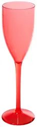 PC Kieliszek SZAMPAN Czerwony 120ml śred. 5,3cm wys. 19,7cm