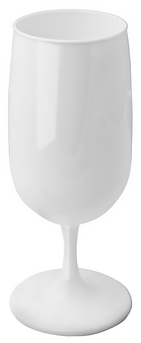 Kieliszek do wina biały 180 ml z poliwęglanu, zmiękczająca podstawą, wysokość 15,5 cm