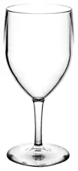 Kieliszek do wina z poliwęglanu transparent 270ml, wysokość 17cm, średnica 7,2cm