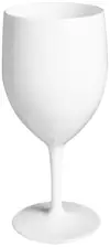 Kieliszek do wina z poliwęglanu białego, pojemność 270ml, wysokość 17cm.