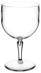 PC Kielich Transparent 670ml śred. 10,3cm wys. 19cm Nietłukące się naczynia z poliwęglanu, który jest tworzywem sztucznym o bardzo dobrych własnościach mechanicznych. Jego twardość i odporność na ściskanie jest zbliżona do aluminium. Mogą być myte od 2000 do 3000 cykli bez zmatowienia. Utrzymują ciepło ...