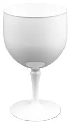 PC Kielich Biały 670ml śred. 10,3cm wys. 19cm Nietłukące się naczynia z poliwęglanu, który jest tworzywem sztucznym o bardzo dobrych własnościach mechanicznych. Jego twardość i odporność na ściskanie jest zbliżona do aluminium. Mogą być myte od 2000 do 3000 cykli bez zmatowienia. Utrzymują ciepło ...