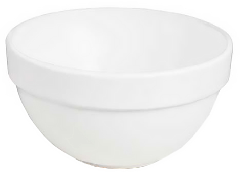 Miseczka biała z poliwęglanu 180ml, średnica 9,2cm, wysokość 5cm