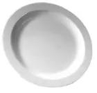 Talerz średni z poliwęglanu transparent, średnica 24 cm, wysokość 2,4 cm