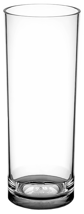 PC Szklanka LONG DRINK Transp. 300ml śred. 6,3cm wys. 15,5cm Szklanka LONG DRINK transparentna 300ml z poliwęglanu, wysokość 15,5cm, średnica 6,3cm