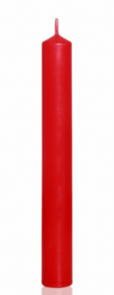 Świeca stołowa czerwona 2,1cm x 19,6cm pojedyncza sztuka