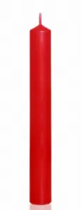 Świeca Stołowa czerwona 1szt 2,1cm x 19,6
