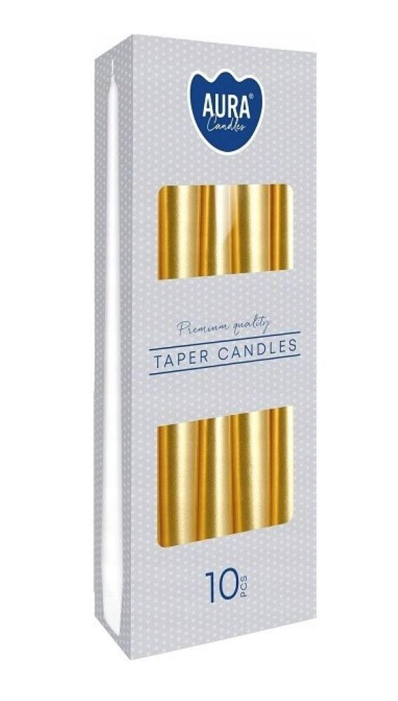 Świeca stożkowa kolor fi 2,2 / 25cm 1 szt ZŁOTA pojed zapakow. Nietłukące się naczynia z poliwęglanu, który jest tworzywem sztucznym o bardzo dobrych własnościach mechanicznych. Jego twardość i odporność na ściskanie jest zbliżona do aluminium. Mogą być myte od 2000 do 3000 cykli bez zmatowienia. Utrzymują ciepło ...