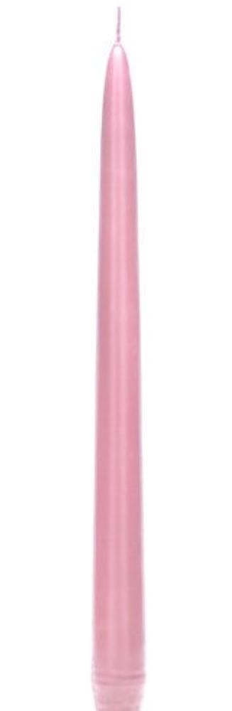 Świeca stożkowa 25 cm pudrowy róż, 1 sztuka