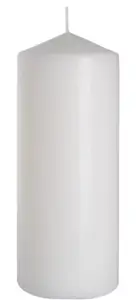 Świeca PIEŃKOWA  fi 4cm/ 9 cm 1 szt  Biała