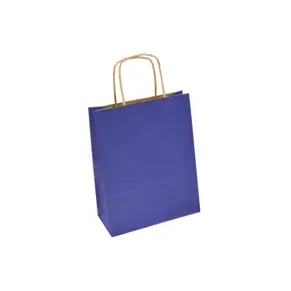 Torba papierowa o wymiarach 24x10x32 cm. (Rozmiar zbliżony do formatu A4). Posiada skręcany uchwyt papierowy, wklejony i wzmocniony wewnątrz torby. Znajdują zastosowanie w punktach sprzedaży oraz targach.


<!-- M20 P100 K300-->