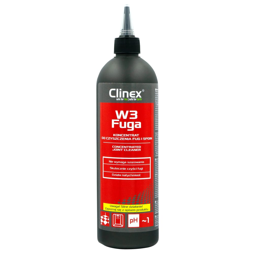 CLINEX W3 FUGA 0,5L Clinex W3 Fuga 0,5l skoncentrowany płyn do czyszczenia fug i spoin