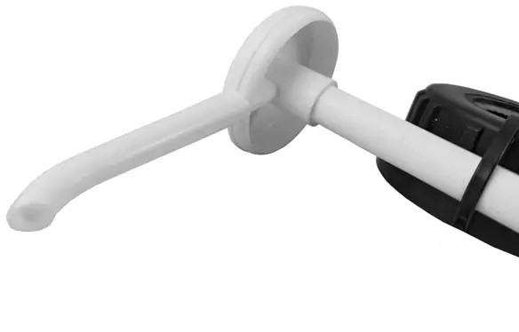 Plastikowa pompka do dozowania preparatów z pojemników firmy Clinex. Pasuje do pojemników o pojemności 5l i 10l.