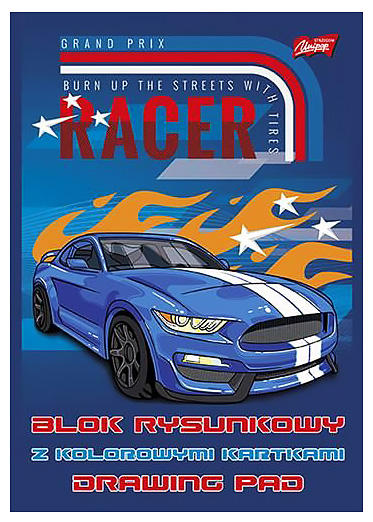 Blok Rysunkowy A-4 16kart KOLOROWE KART. Unipap Blok rysunkowy Unipap jest idealny do rysowania, malowania czy wycinania. Format: A4, gramatura: 80g, ilość arkuszy:16.