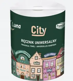Ręcznik celuloza 3war. Maxi 350 listków 70m LUNA CITY